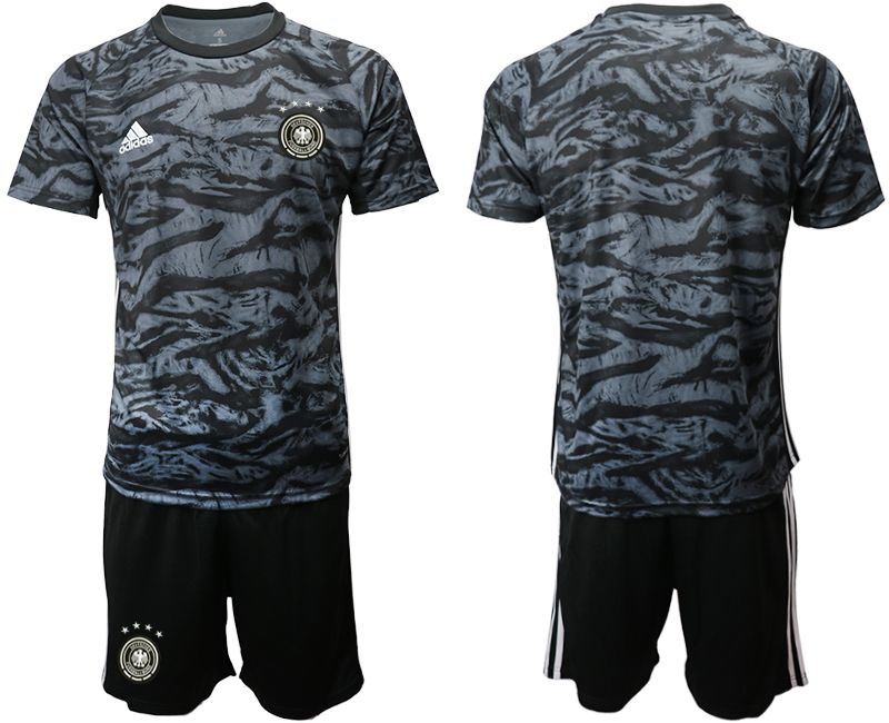 Men 2019-2020 Season National Team Germany black goalkeeper Soccer Jerseys->germany jersey->Soccer Country Jersey